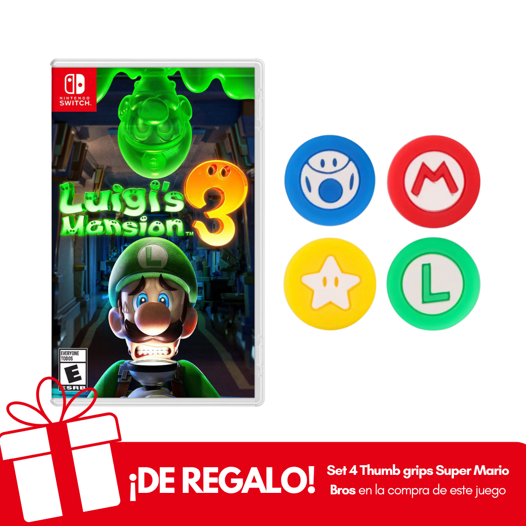 Luigi's Mansion 3 Nintendo Switch + Thumb Grips de Regalo