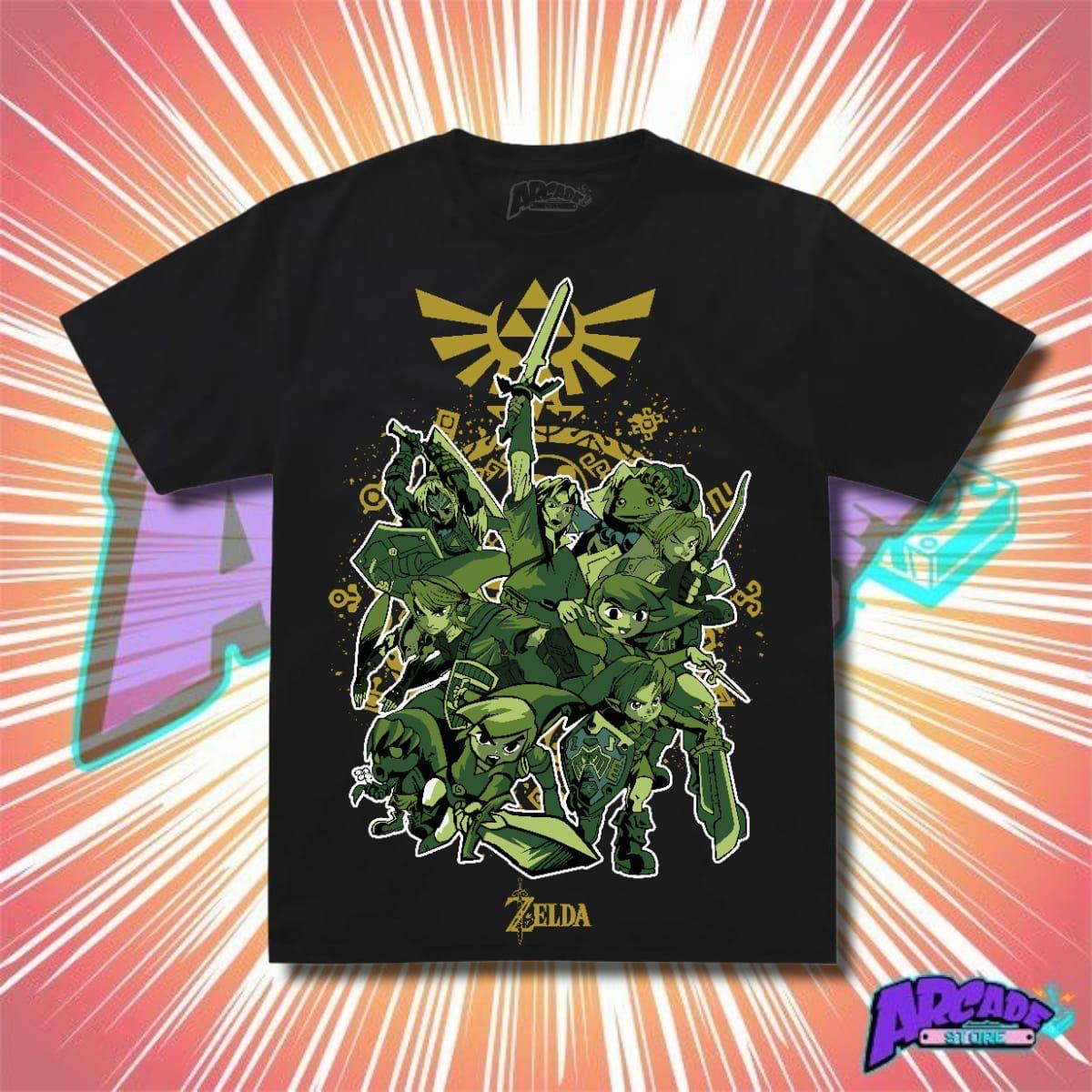 Playera - Arcade - The Legend Of Zelda 07 - Links Verdes