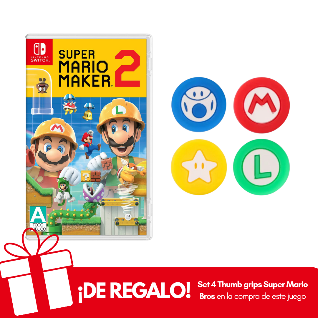 Super Mario Maker 2 Nintendo Switch + Thumb Grips de Regalo