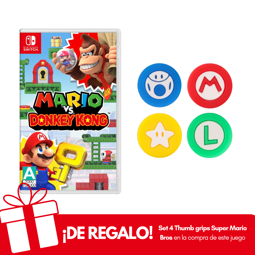 Mario Vs Donkey Kong Nintendo Switch + Thumb Grips de Regalo
