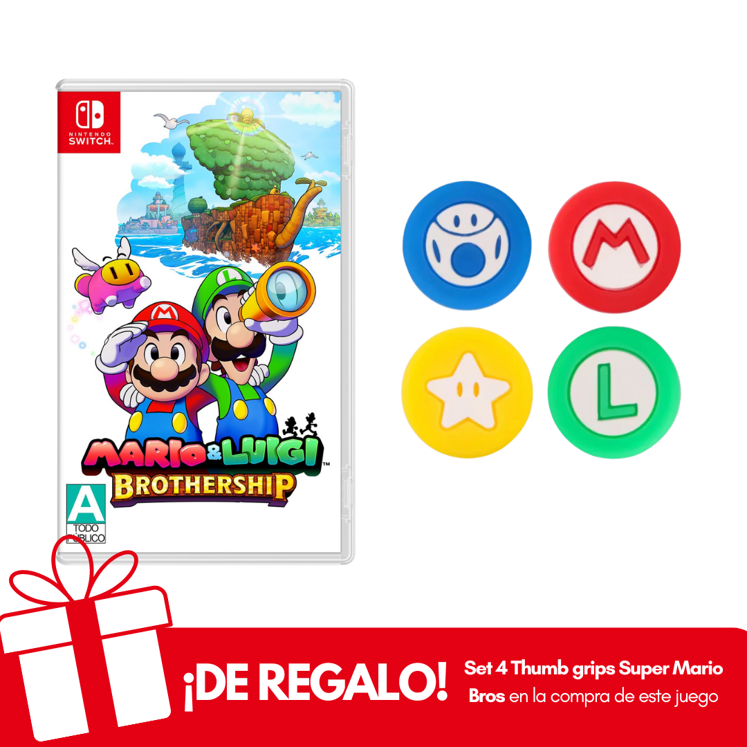 Mario & Luigi Brothership Nintendo Switch + Thumb Grips de Regalo