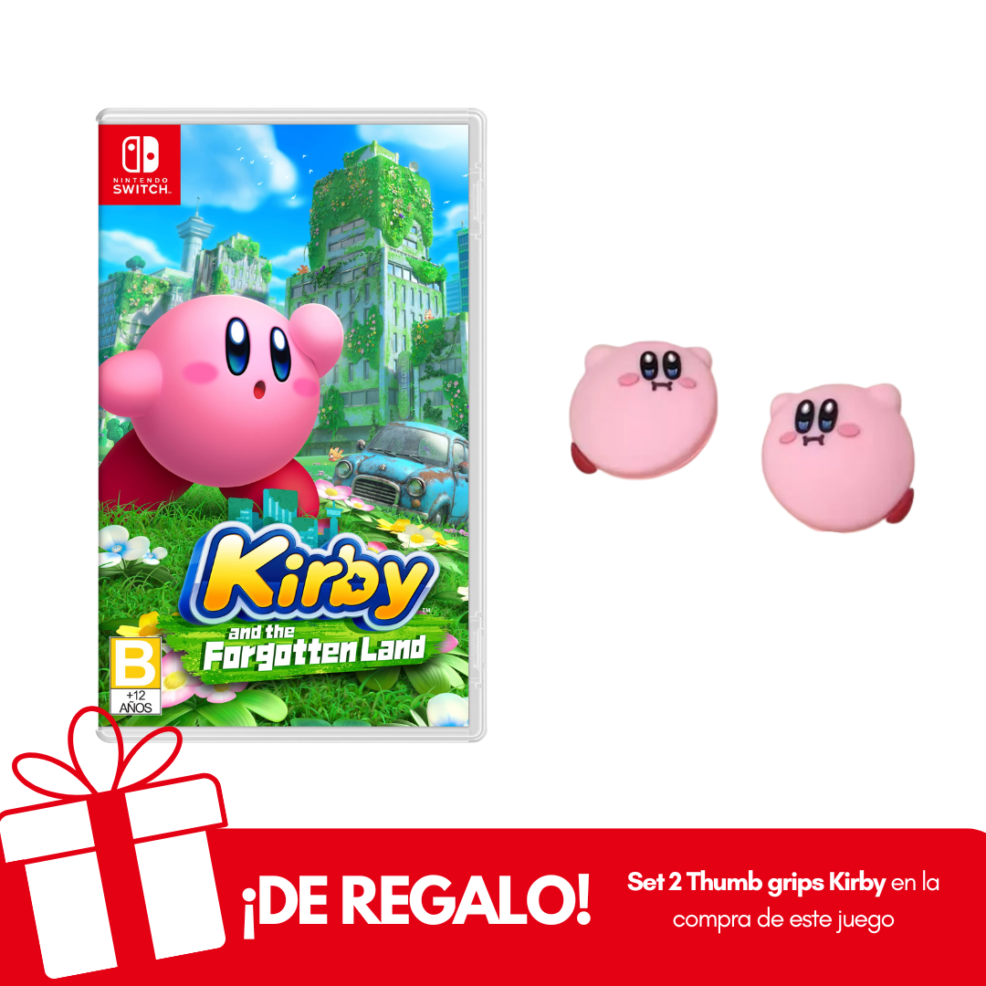 Kirby And The Forgotten Land Nintendo Switch + Thumb Grips de Regalo