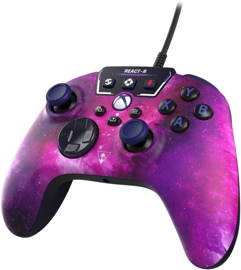Control Alámbrico - Turtle Beach - REACT-R Nebula - Xbox