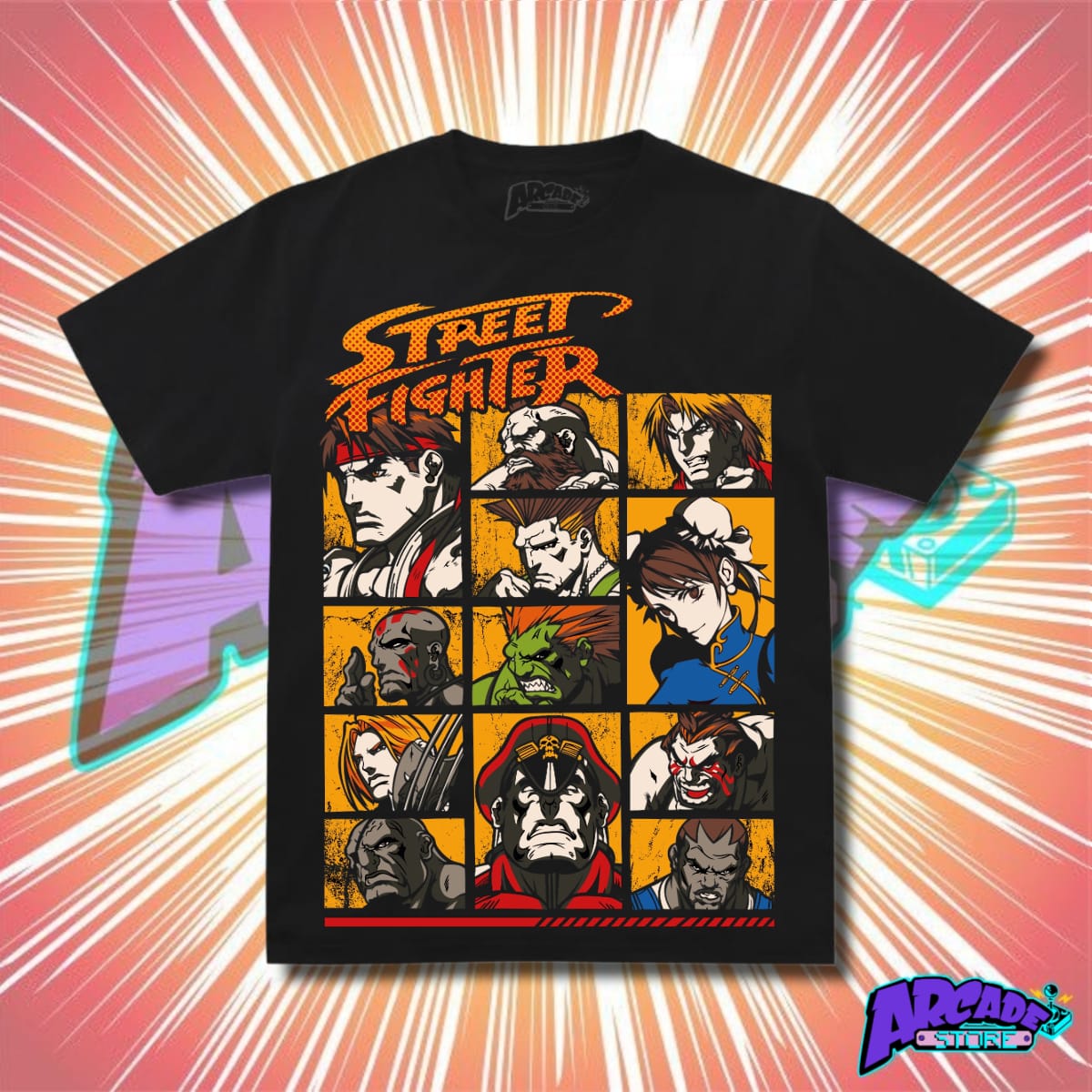 Playera - Arcade - Street Fighter 01 - Seleccionar Personaje