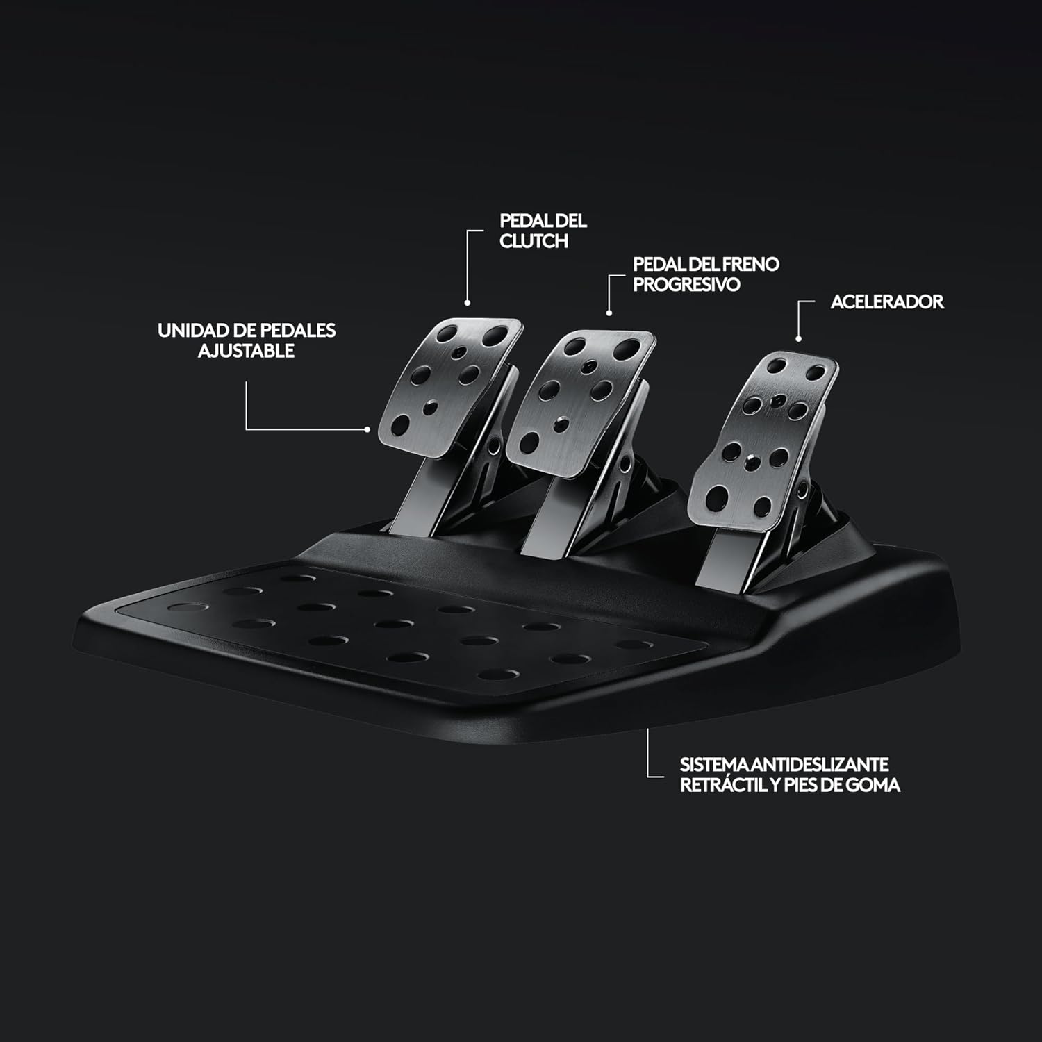 Logitech G920 Driving Force Volante de Carreras y Pedales Ajustables para Xbox Series X|S, Xbox One, PC, Color Negro