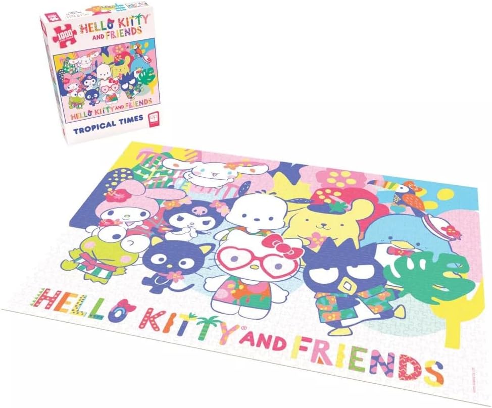 Rompecabezas - 1000 Piezas - Hello Kitty And Friends: Tropical Times- USAopoly