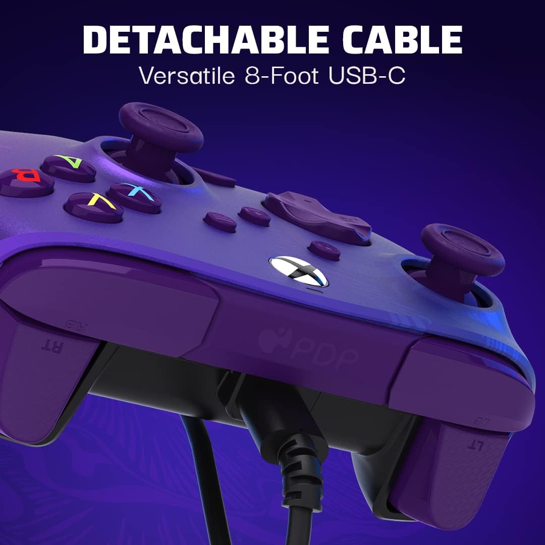 Control Alámbrico - PDP - Rematch Purple Fade - Xbox