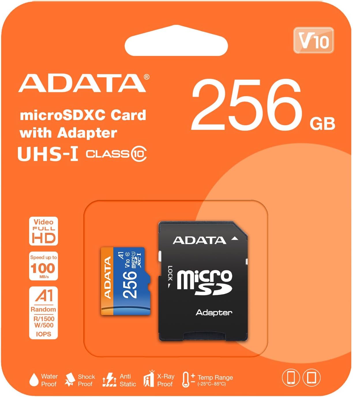 Memoria 256 GB Micro DSXC Clase 10 - Adata