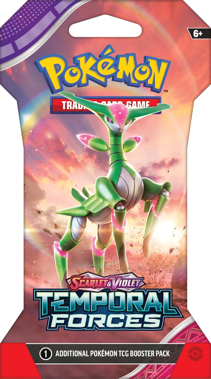 Pokémon TCG: Scarlet & Violet 05 - Temporal Forces (Naranja) - Sobre - Español