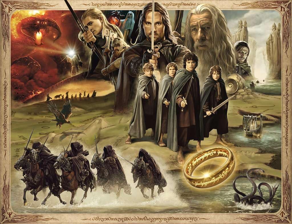 Rompecabezas 2000 Piezas - El Señor De Los Anillos: La Comunidad Del Anillo- Ravenburger