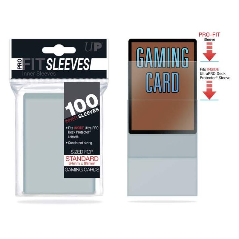 Ultra Pro - Pro-Fit Standard Size Deck Protector - Clear 100