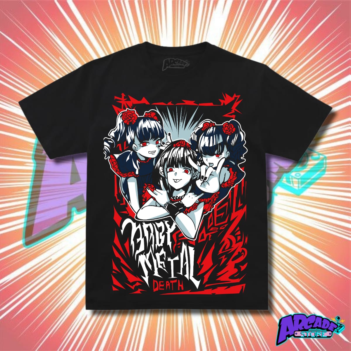 Playera - Arcade - Baby Metal 01
