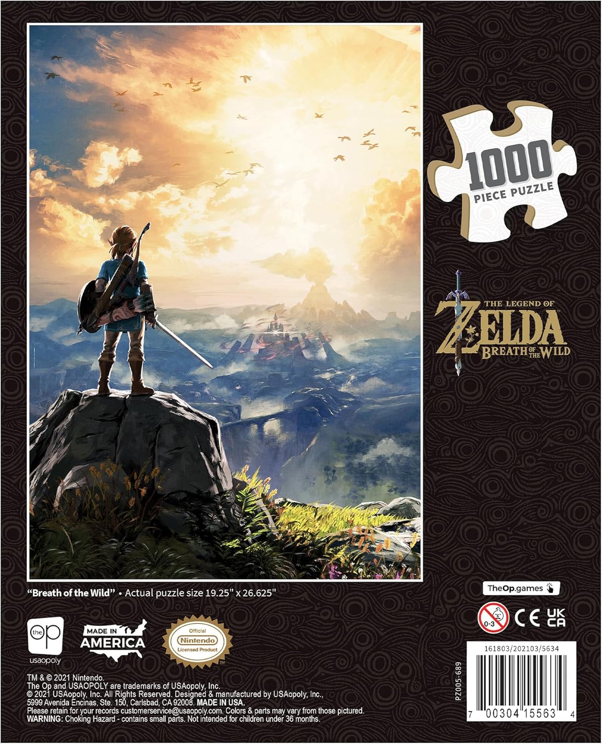 Rompecabezas - 1000 Piezas -The Legend Of Zelda: Breath Of The Wild - USAopoly