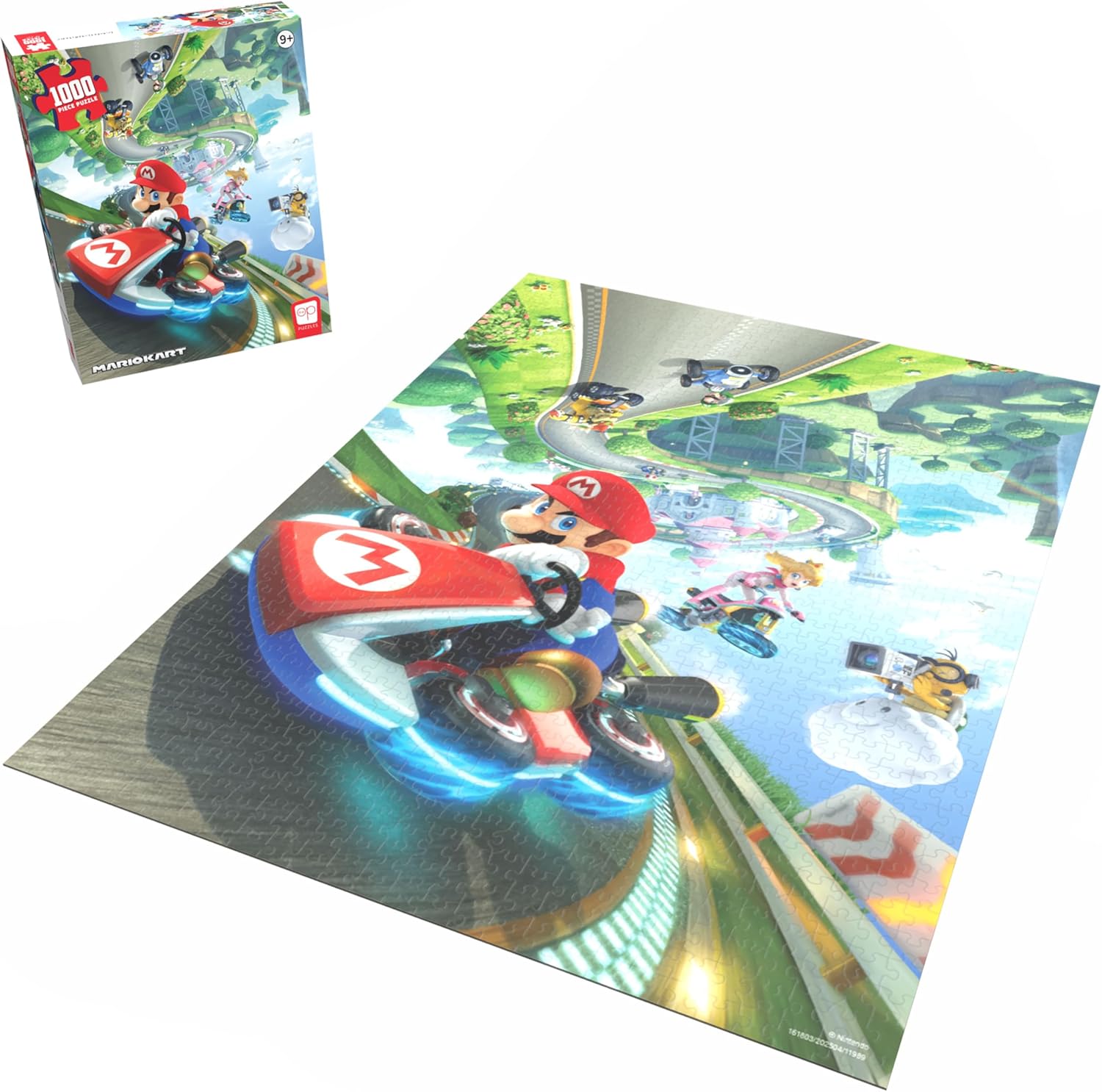 Rompecabezas - 1000 Piezas - Super Mario Bros - Mario Kart Anti-Gravity - USAopoly