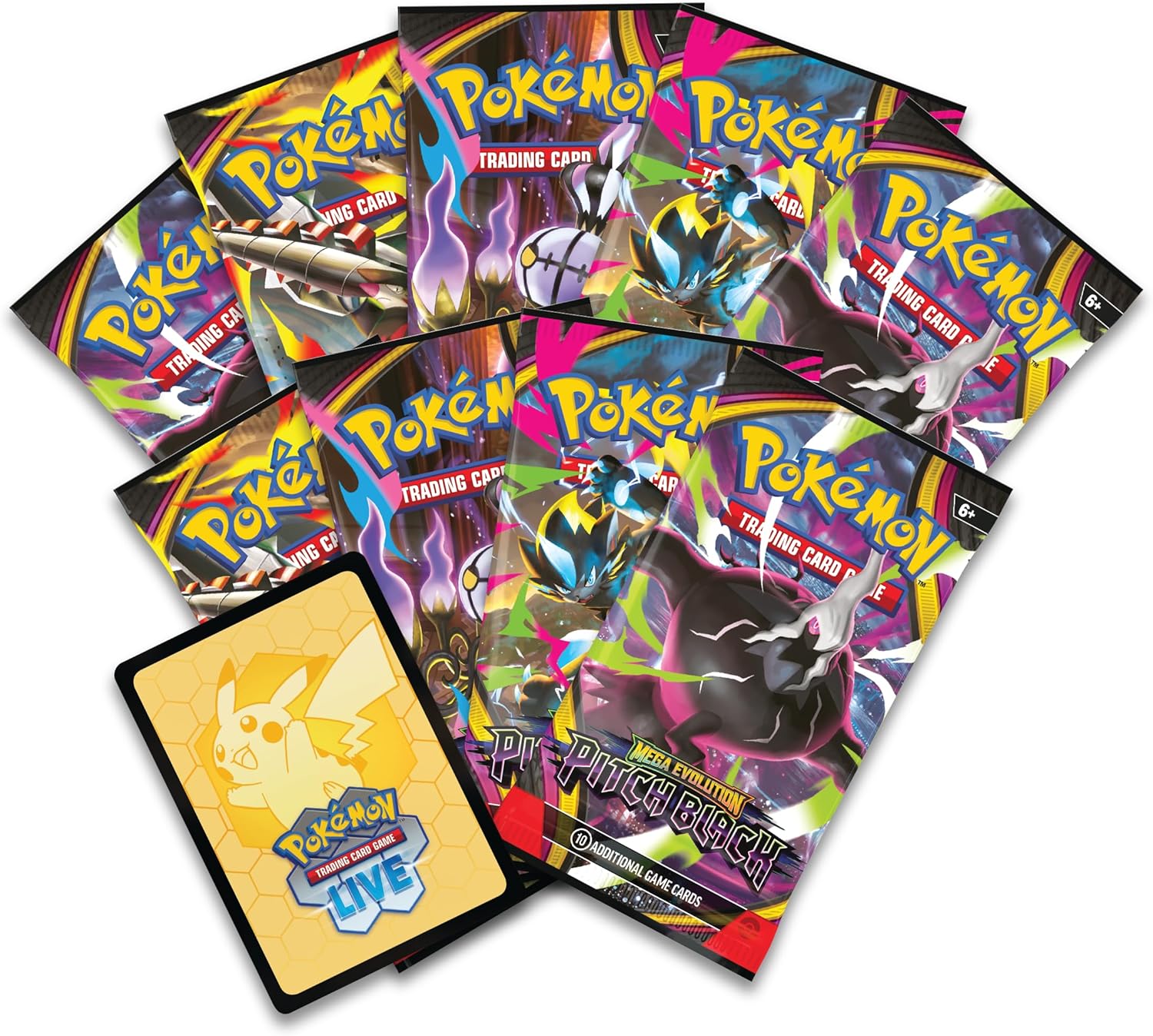 Pokémon TCG Mega Evolution Pitch Black Elite Trainer Box - Inglés