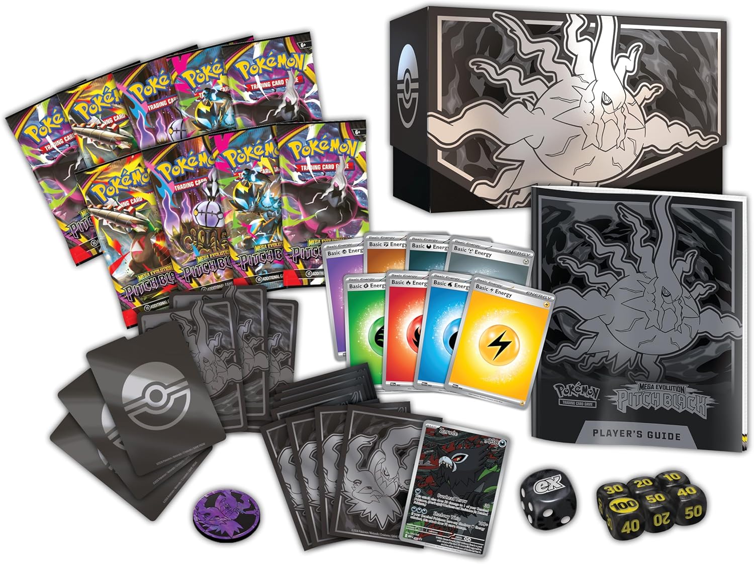 Pokémon TCG Mega Evolution Pitch Black Elite Trainer Box - Inglés