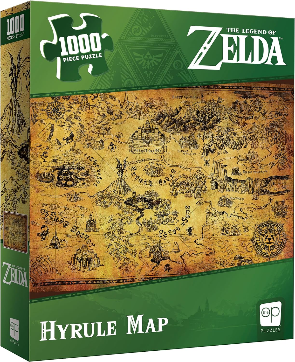 Rompecabezas - 1000 Piezas -The Legend Of Zelda: Hyrule Map - USAopoly