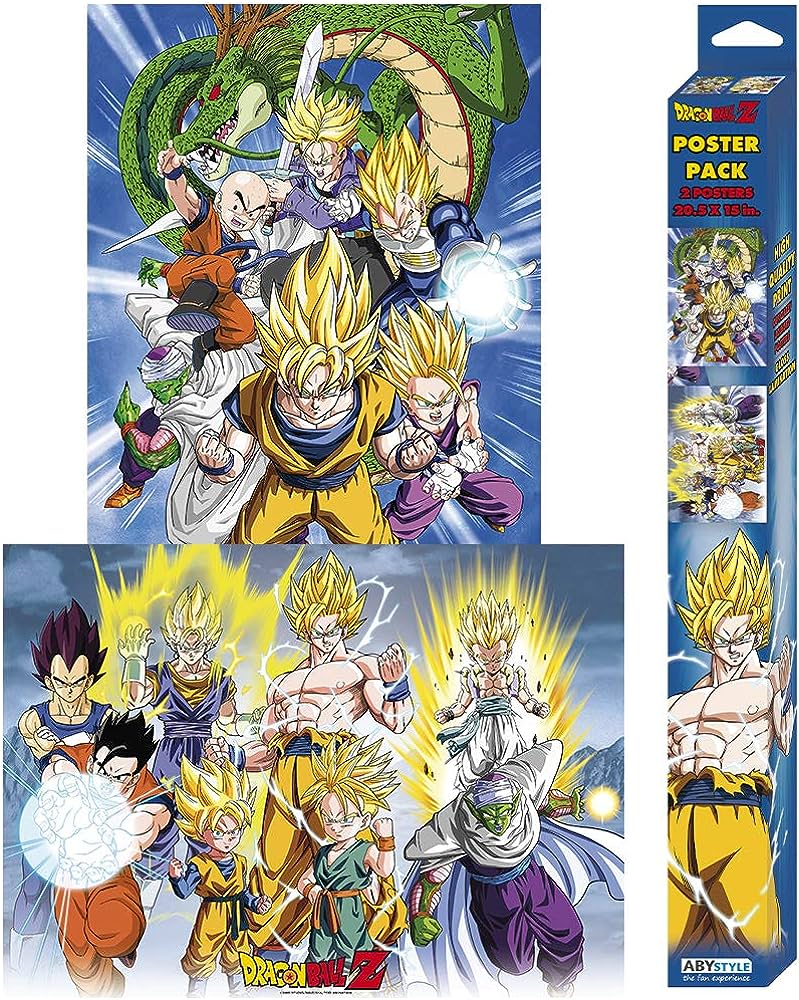 Abystyle Dragon Ball Z - Fight For Survival Boxed Poster Set (20.5"X15")