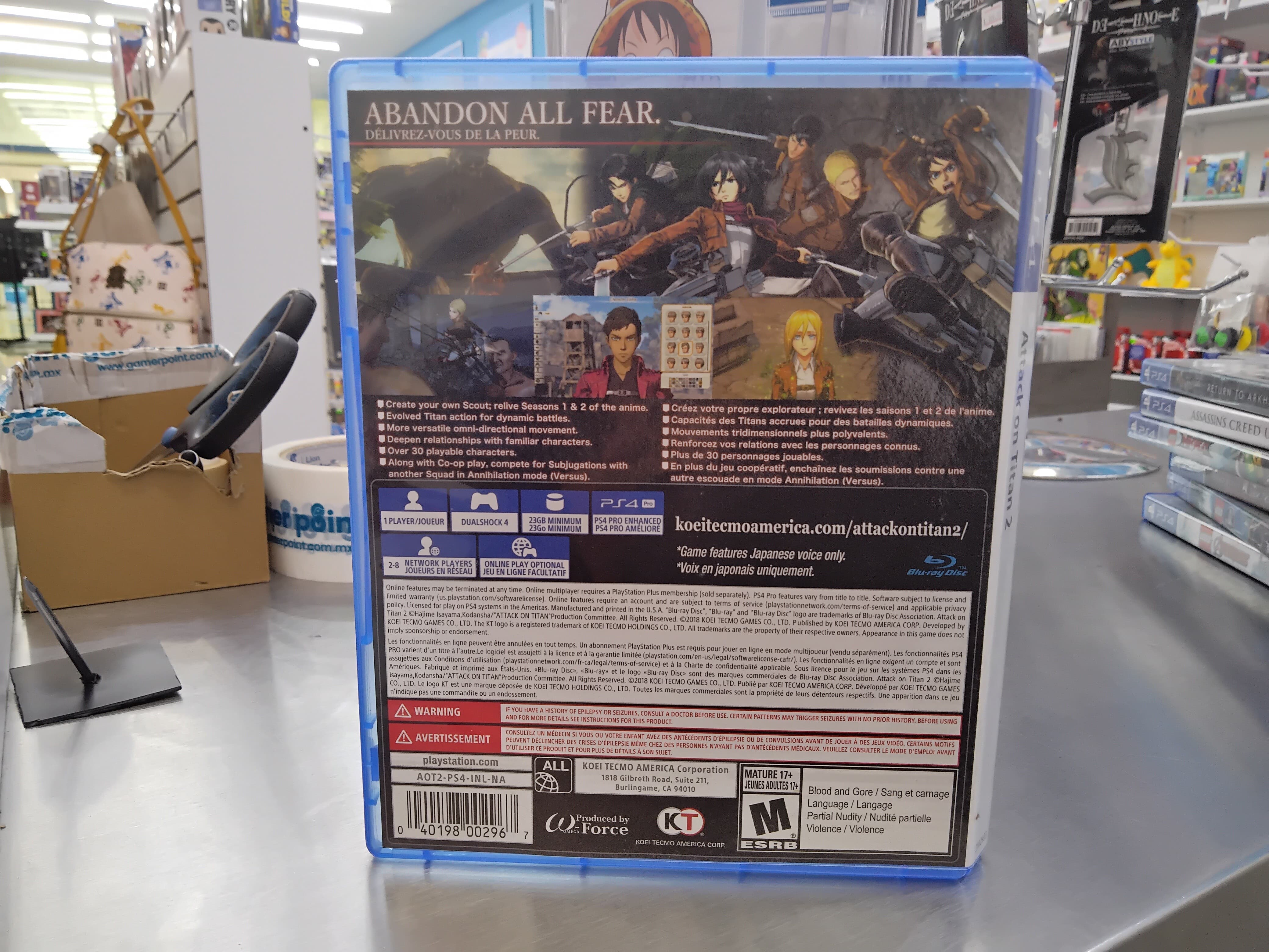 Attack on Titan 2 Ps4 Usado