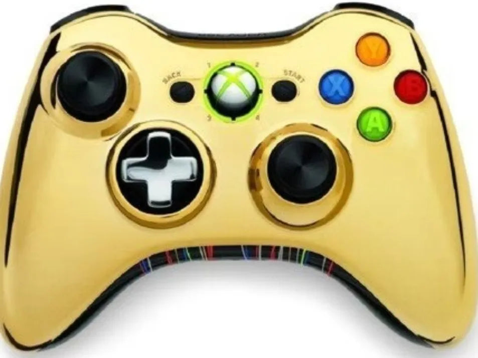 Control Inalámbrico Xbox 360 Dorado Usado