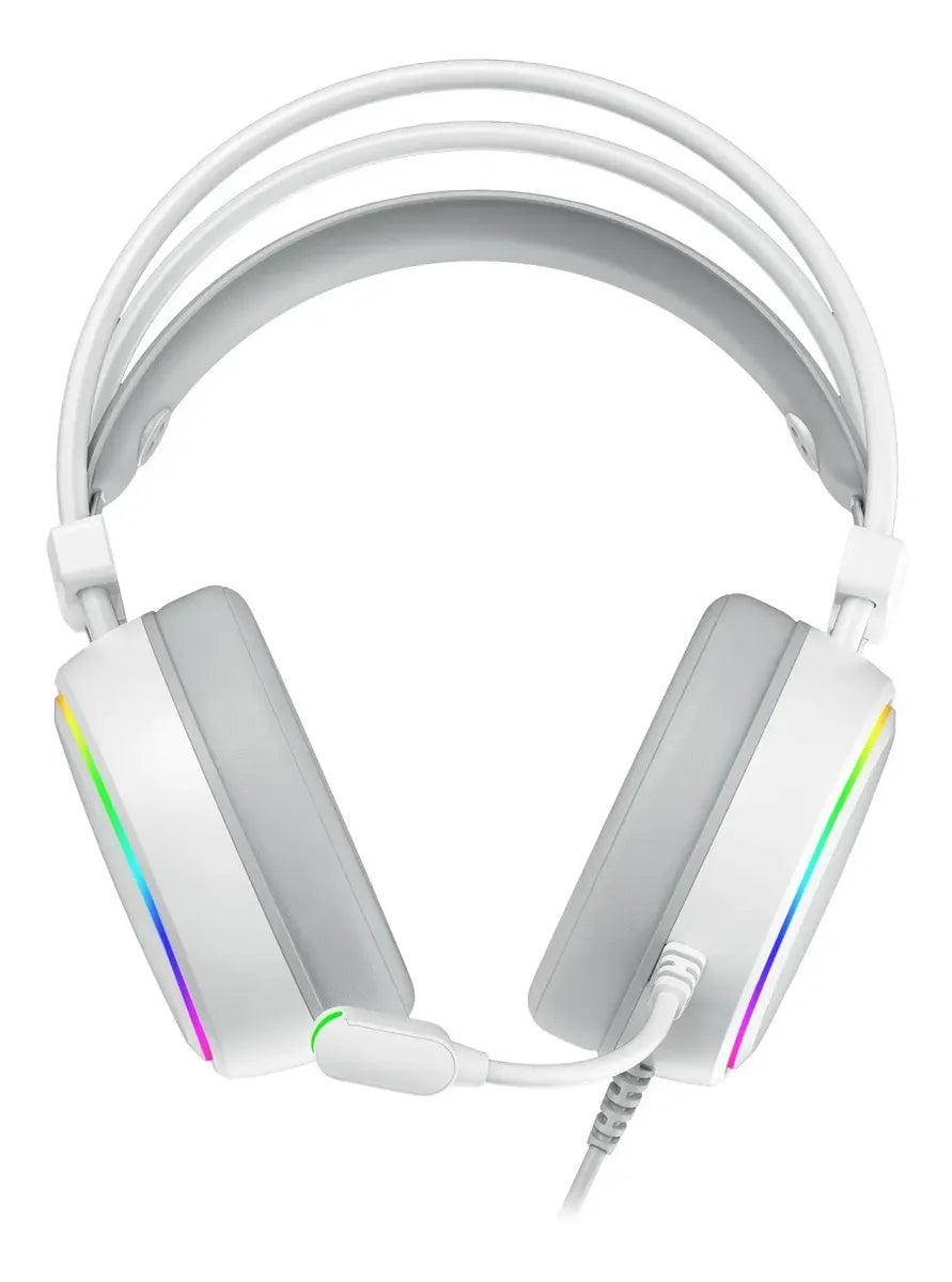 Auriculares Gamer T-Dagger Sona Blancos 7.1 RGB USB con Micrófono Flexible