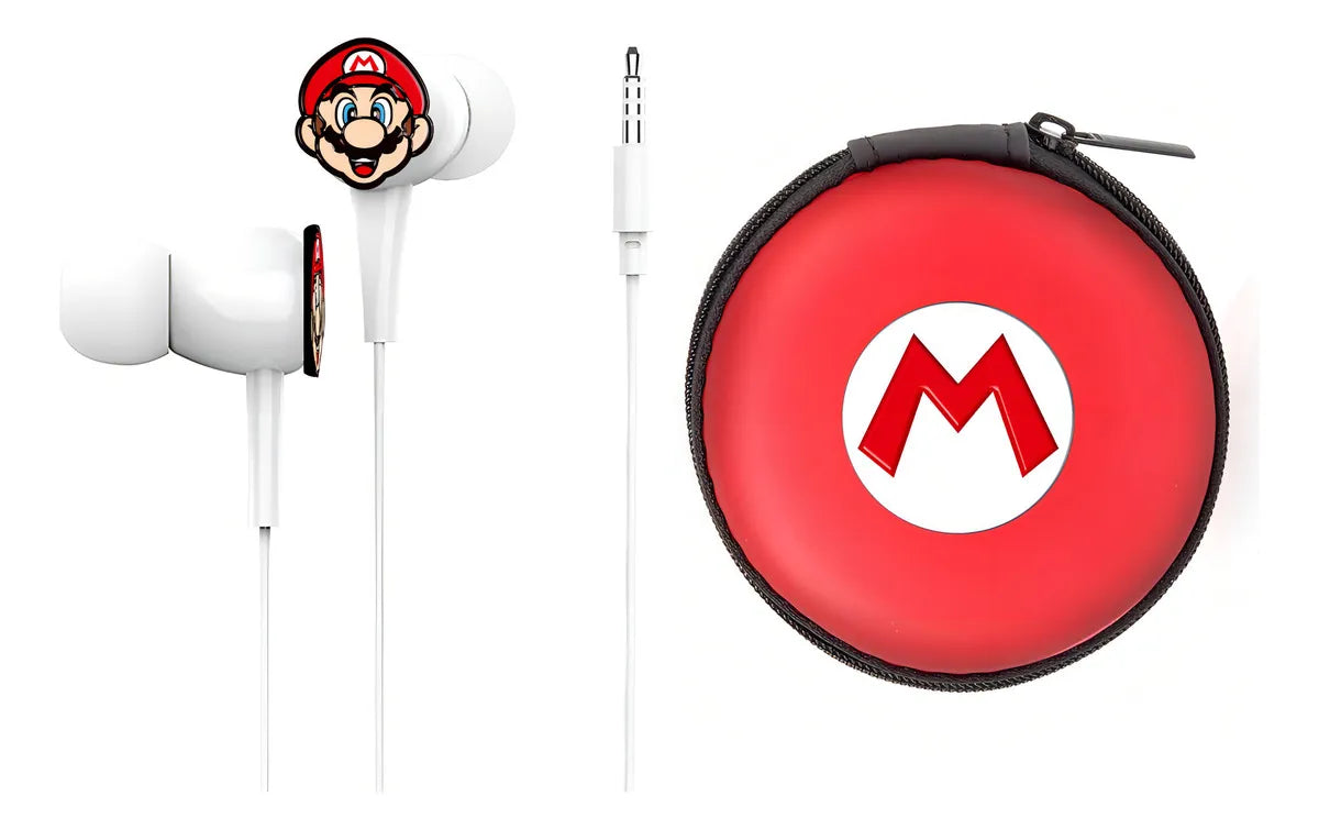 Audífonos Alámbricos 3.5 mm Super Mario Bros