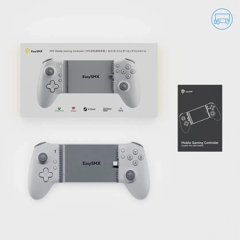 Control para Celular Easysmx M15 Android y Iphone 15/16 con Botones Mecánicos Joysticks con Efecto Hall Plug and Play Compatible con Xbox Gamepass