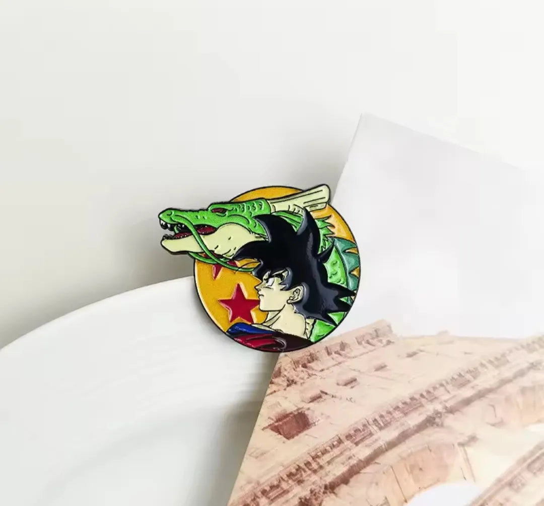 Pin Esmaltado - Dragon Ball Z - Goku con Esfera y Shen Long