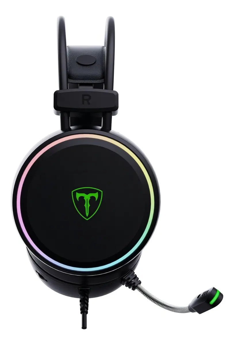 Auriculares Gamer T-Dagger Sona Negros 7.1 RGB USB con Micrófono Flexible