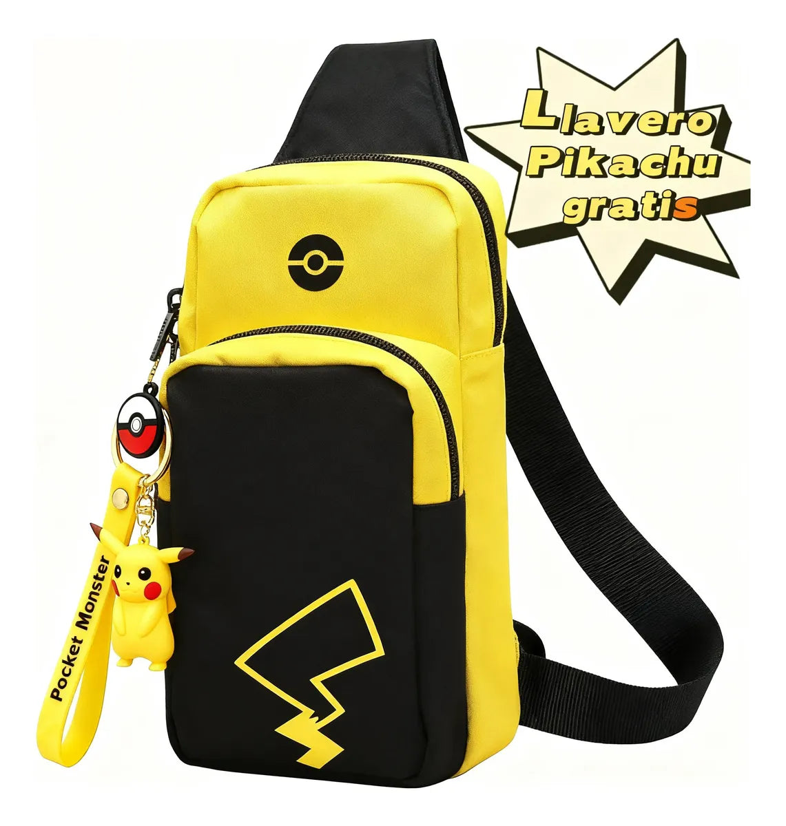 Estuche para Nintendo Switch Pokemon Pikachu Edition + Llavero de Regalo