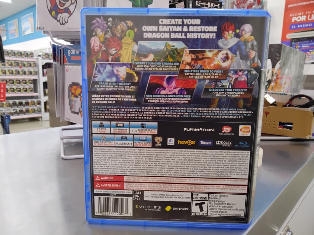 Dragon Ball Xenoverse Xv Ps4 Usado