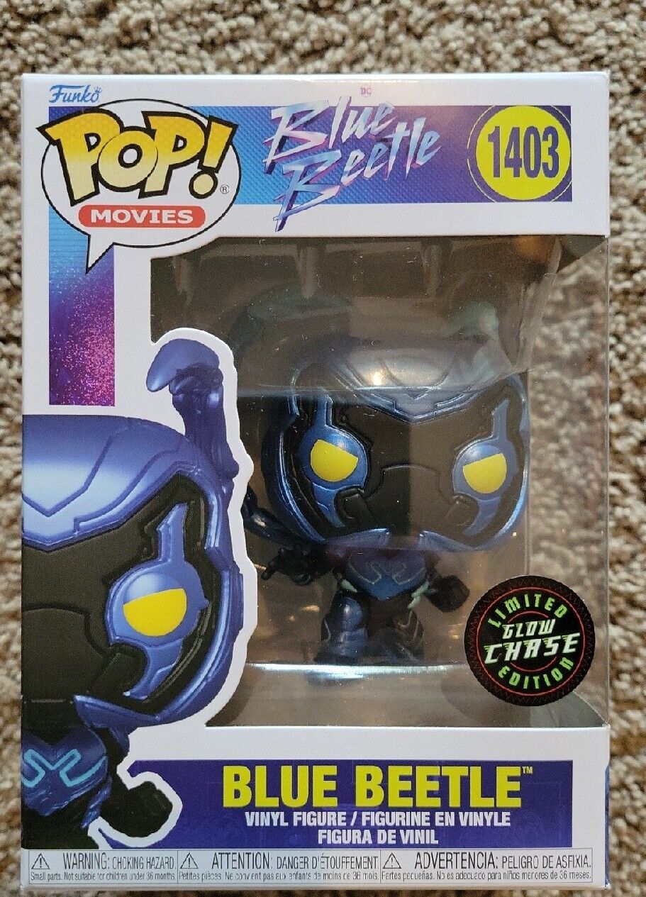 Funko Blue Beetle Limited Chase Glow Edition 1403 (Blue Beetle)