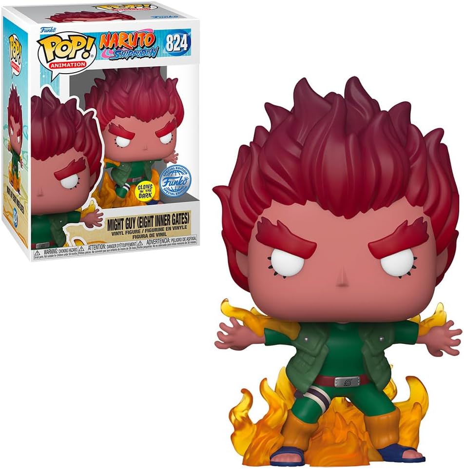 Funko Might Guy (Eight Inner Gates) Glows in the Dark Special Edition 824 (Naruto Shippuden)