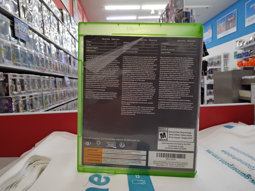 Gears Of War 4 Xbox One Usado