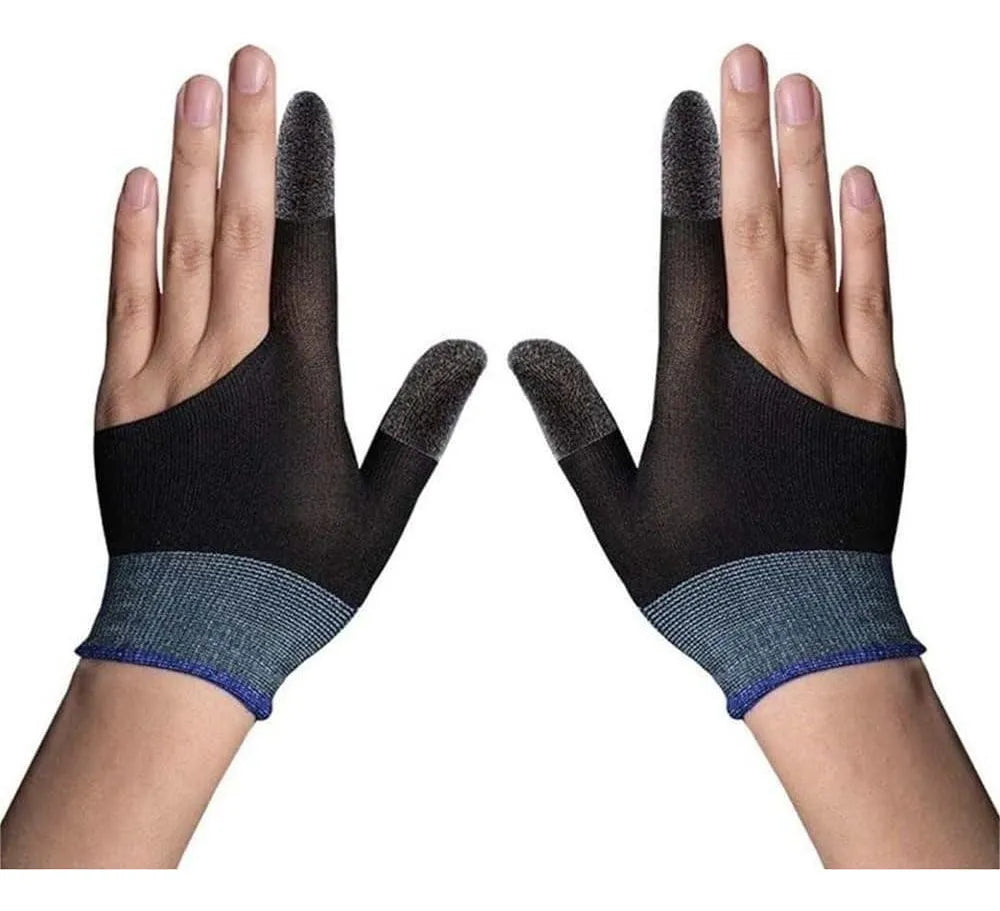 Guantes Gamer Para Dedo Antideslizante Dedales De Juego (Negro)