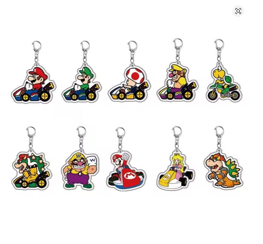 Llavero Acrílico - Super Mario Bros - Precio Por Pieza