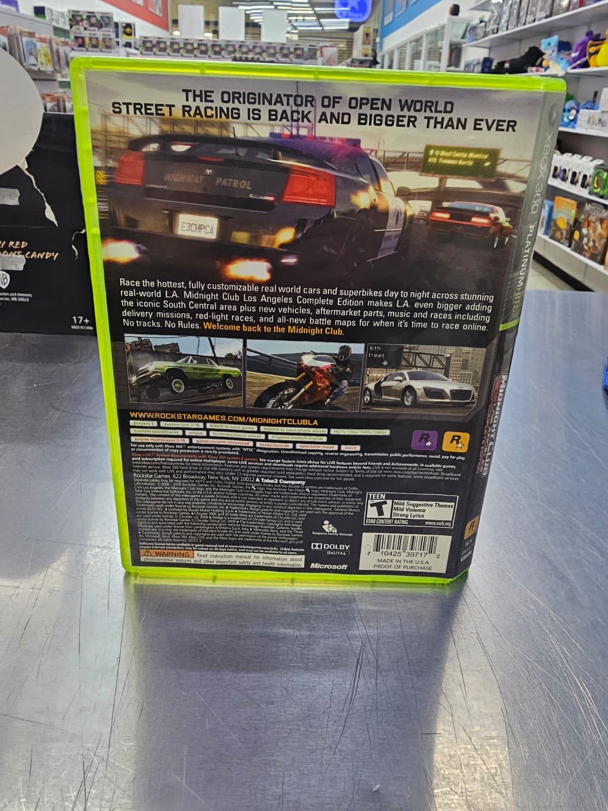 Midnight Club LA Complete Edition Xbox 360 Usado