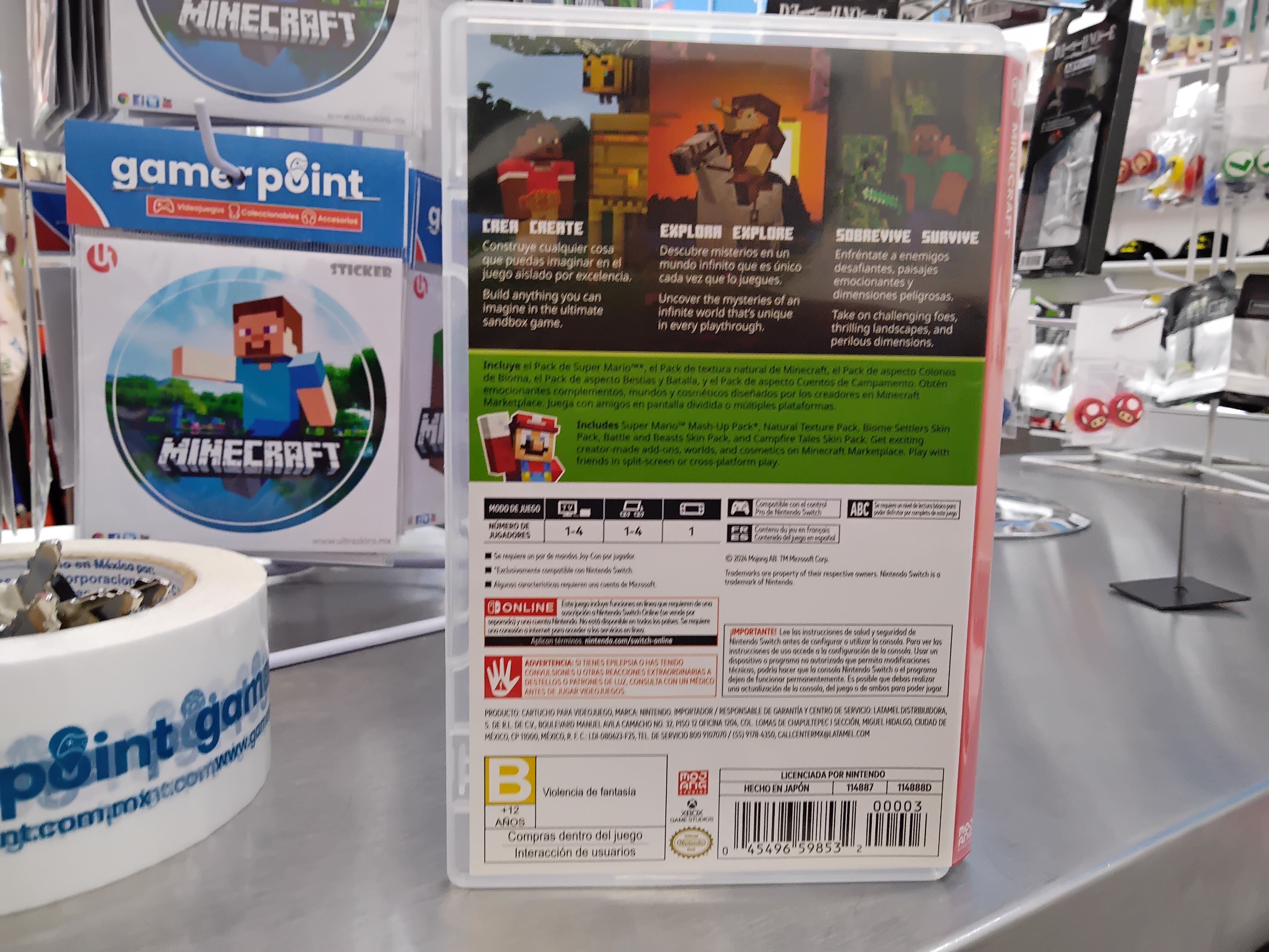 Minecraft Nintendo Switch Usado (Portada nueva)
