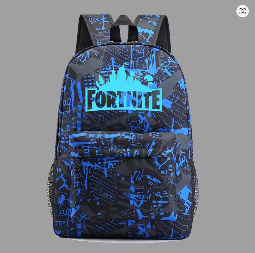 Mochila - Fortnite - Detalles En Color Azul
