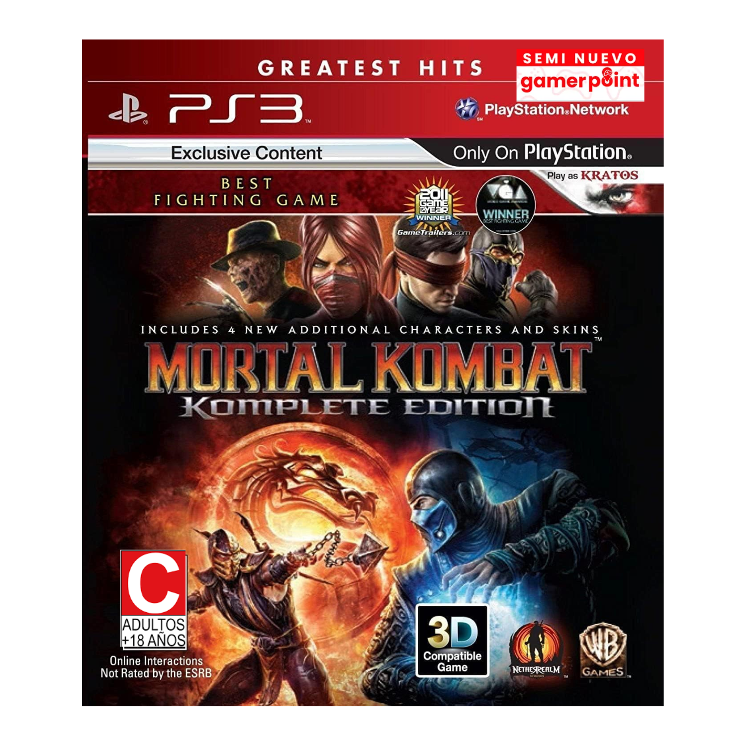 Mortal Kombat Komplete Edition Ps3 Usado