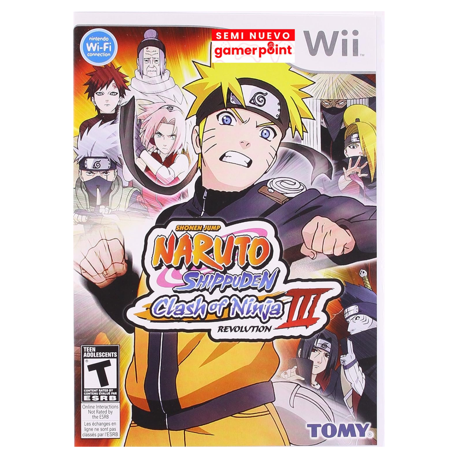 Naruto Shippuden Clash of Ninja Revolution 3 Wii Usado