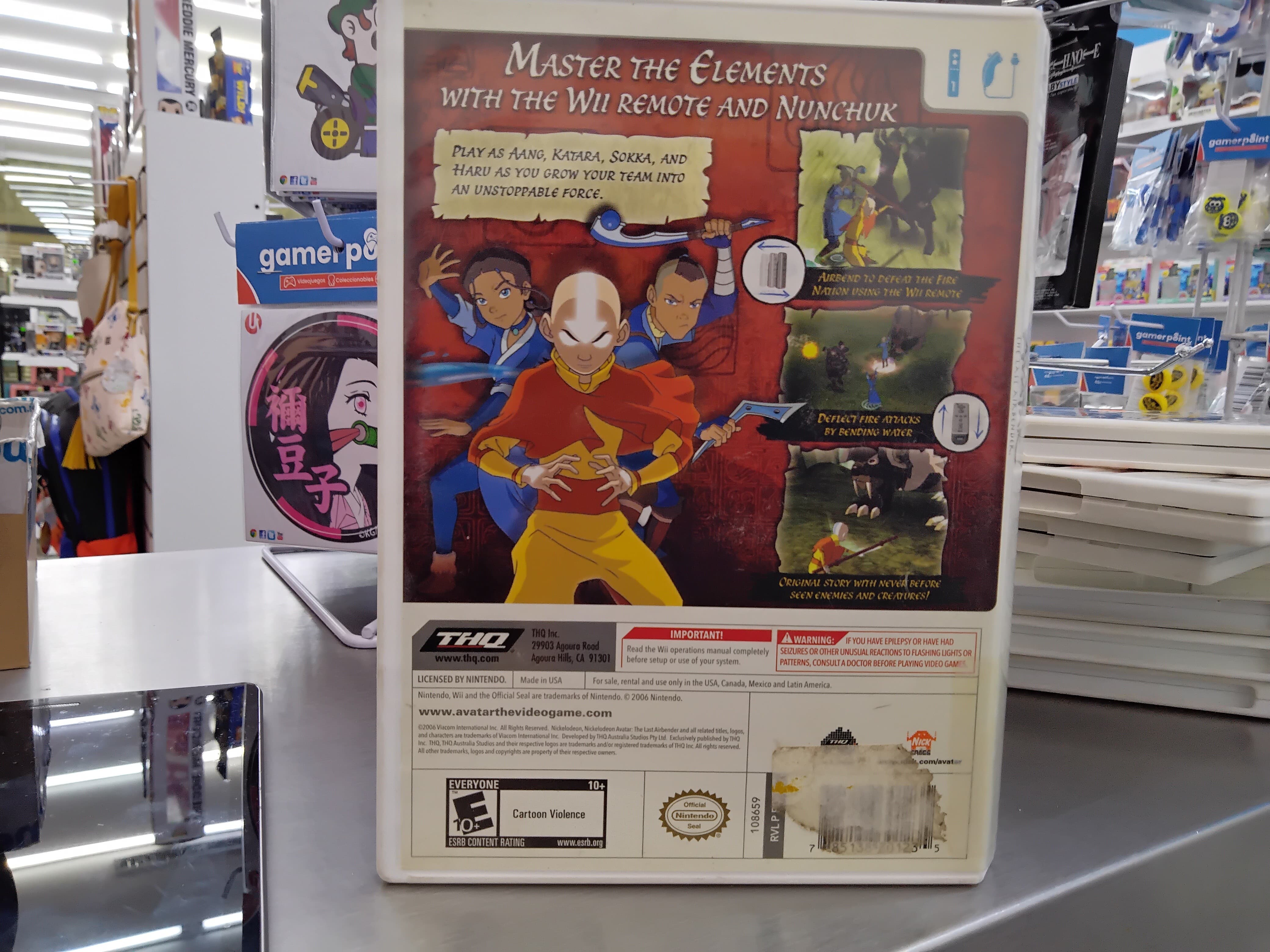 Nickelodeon Avatar The Last Airbender Wii Usado