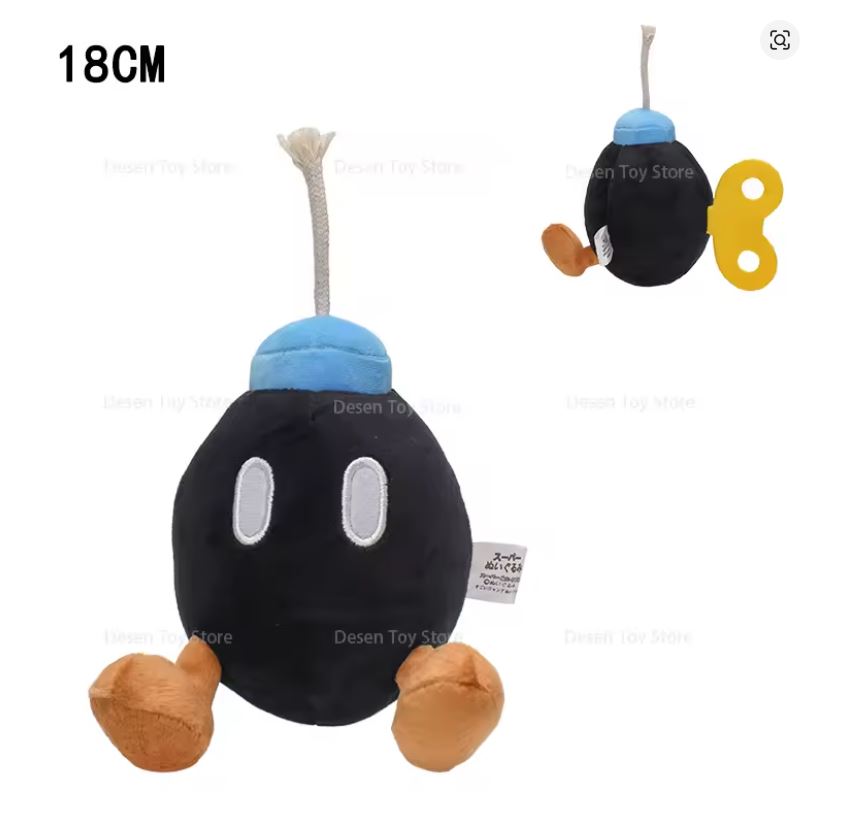 Peluche - Super Mario Bros - Bomb - 18 cm