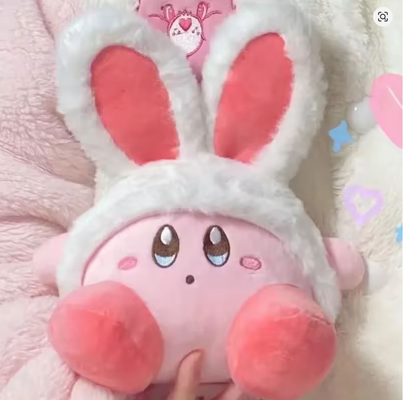 Peluche - Kirby Con Orejas De Conejo - 20 cm