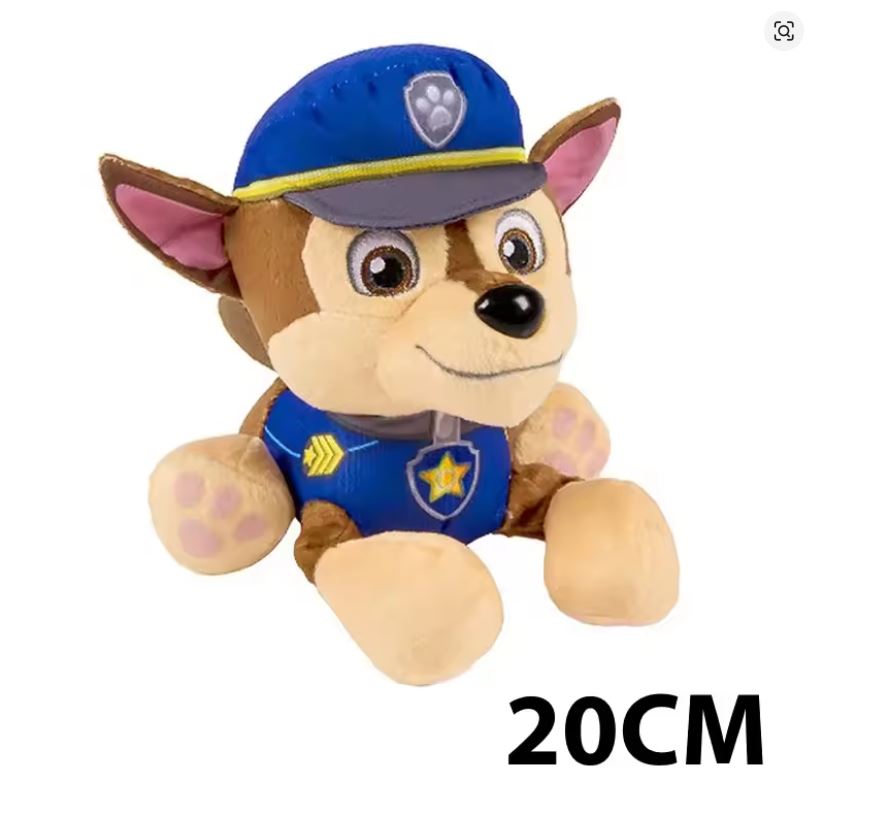 Peluche - Paw Patrol - Chase - 20 cm