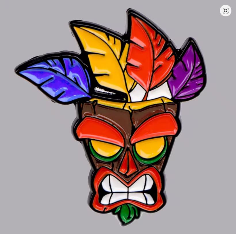 Pin Esmaltado - Crash Bandicoot - Máscara