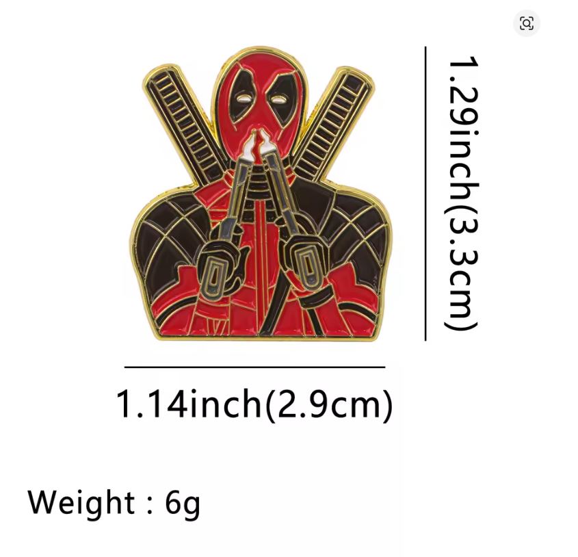 Pin Esmaltado - Deadpool Guns