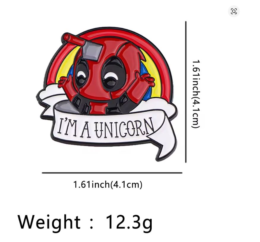 Pin Esmaltado - Deadpool - I´m A Unicorn