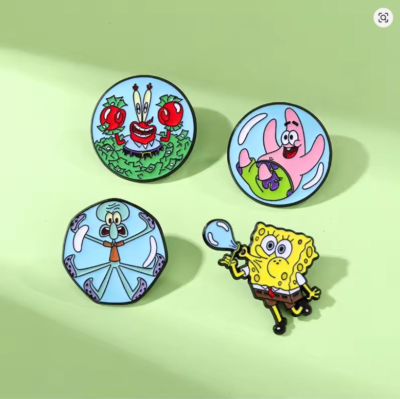 Pin Esmaltado - Bob Esponja - Burbujas (Precio Por Pieza)