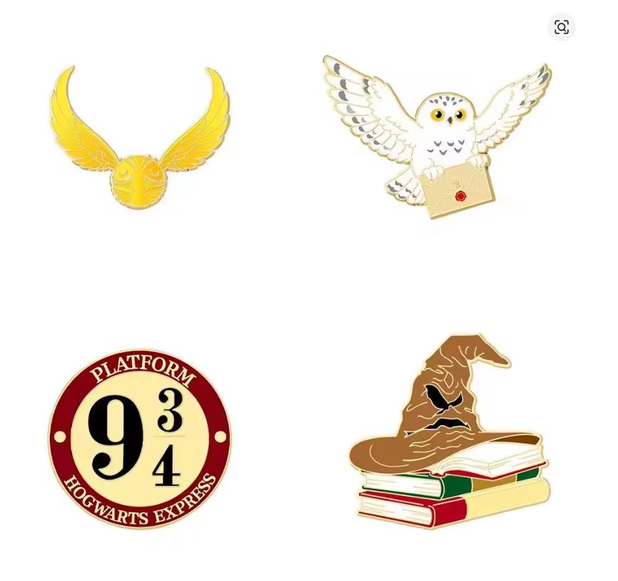 Pin Esmaltado - Harry Potter (Varios Diseños) - Precio Por Pieza